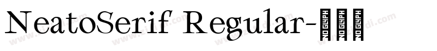 NeatoSerif Regular字体转换
